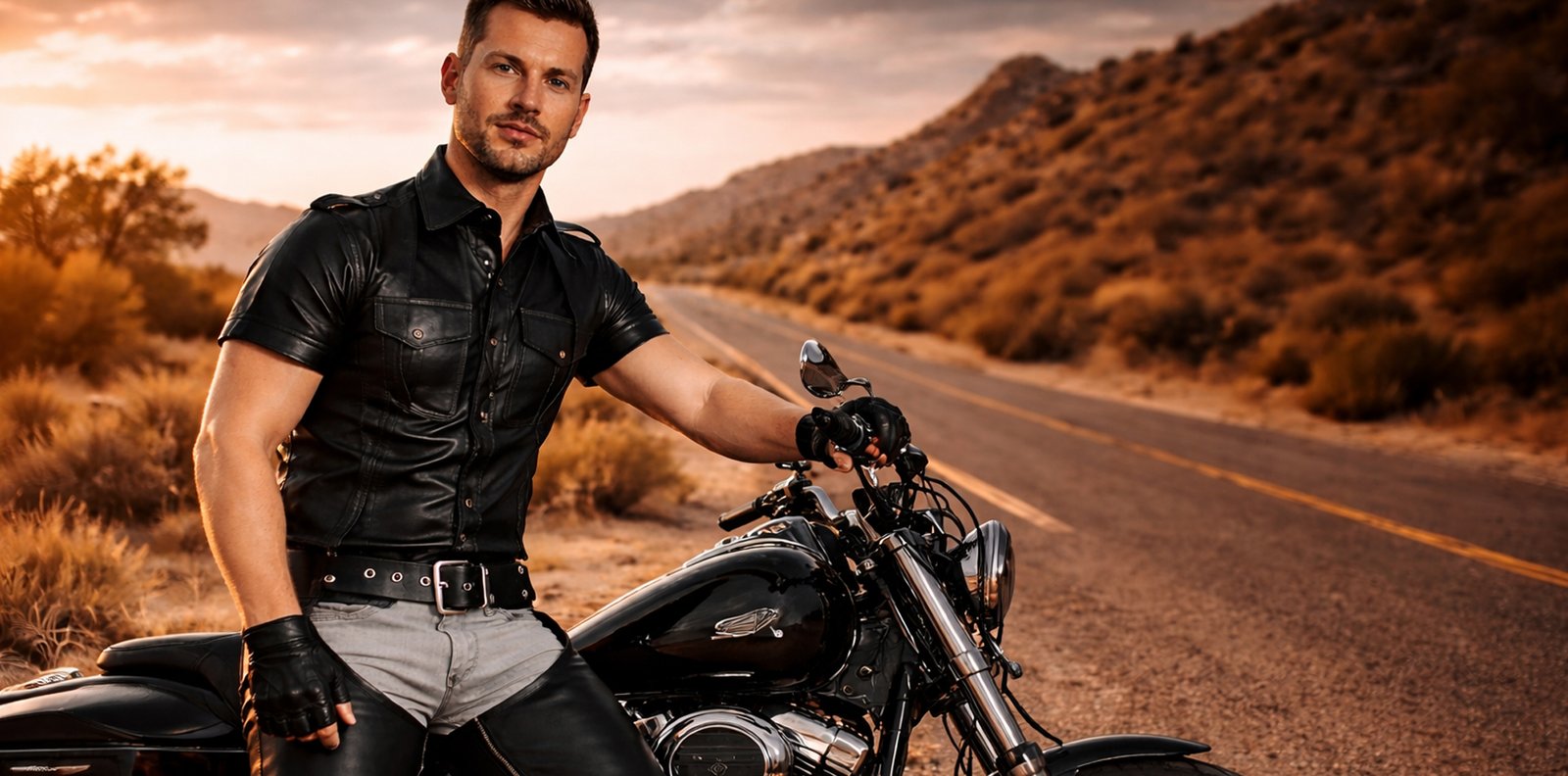 mens leather chaps riding gear high quality