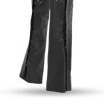 womens black leather motorcycle chaps