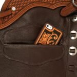 full length outer edge fringe mens brown smooth leather chinks
