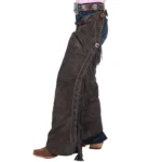 studded leather fringe strip womens grey suede western rodeo chaps